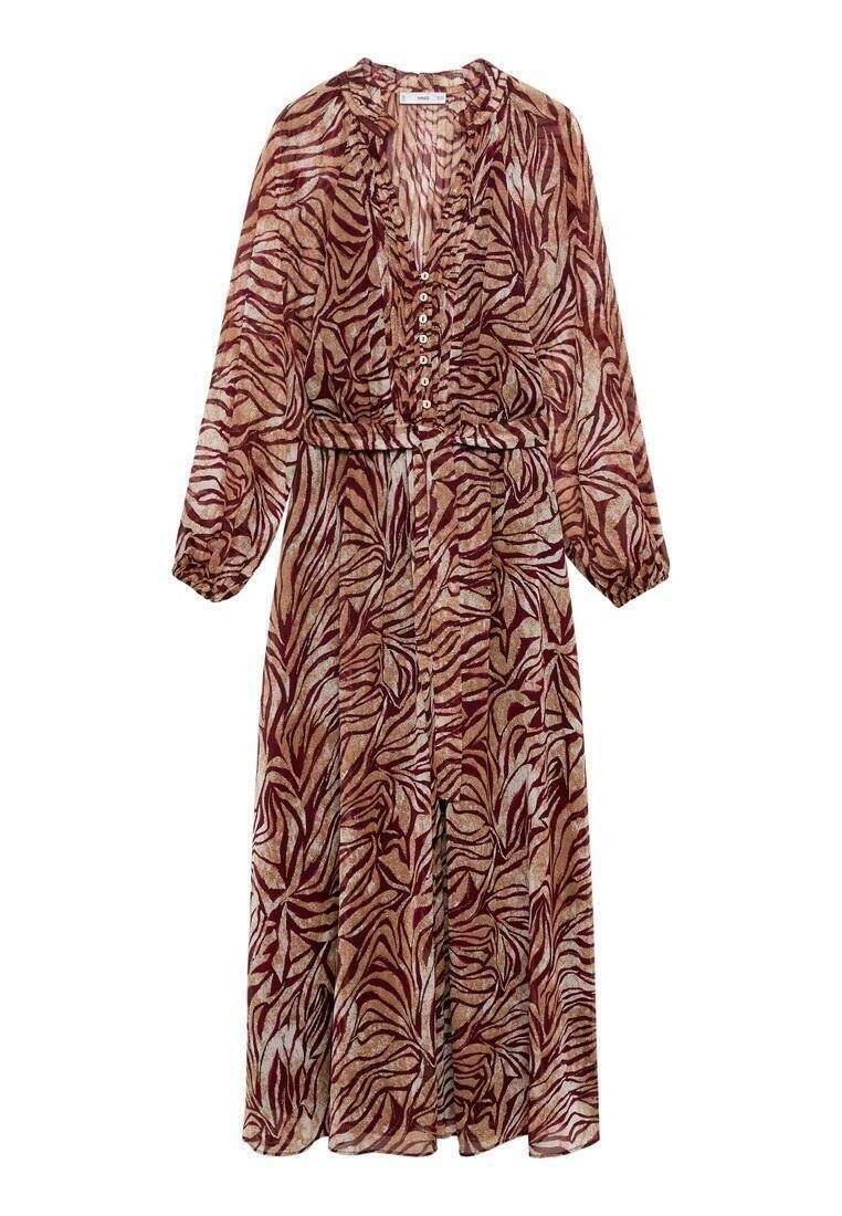 Mango Robe longue - ochre/ocre - (Seconde main) - ZALANDO.FR