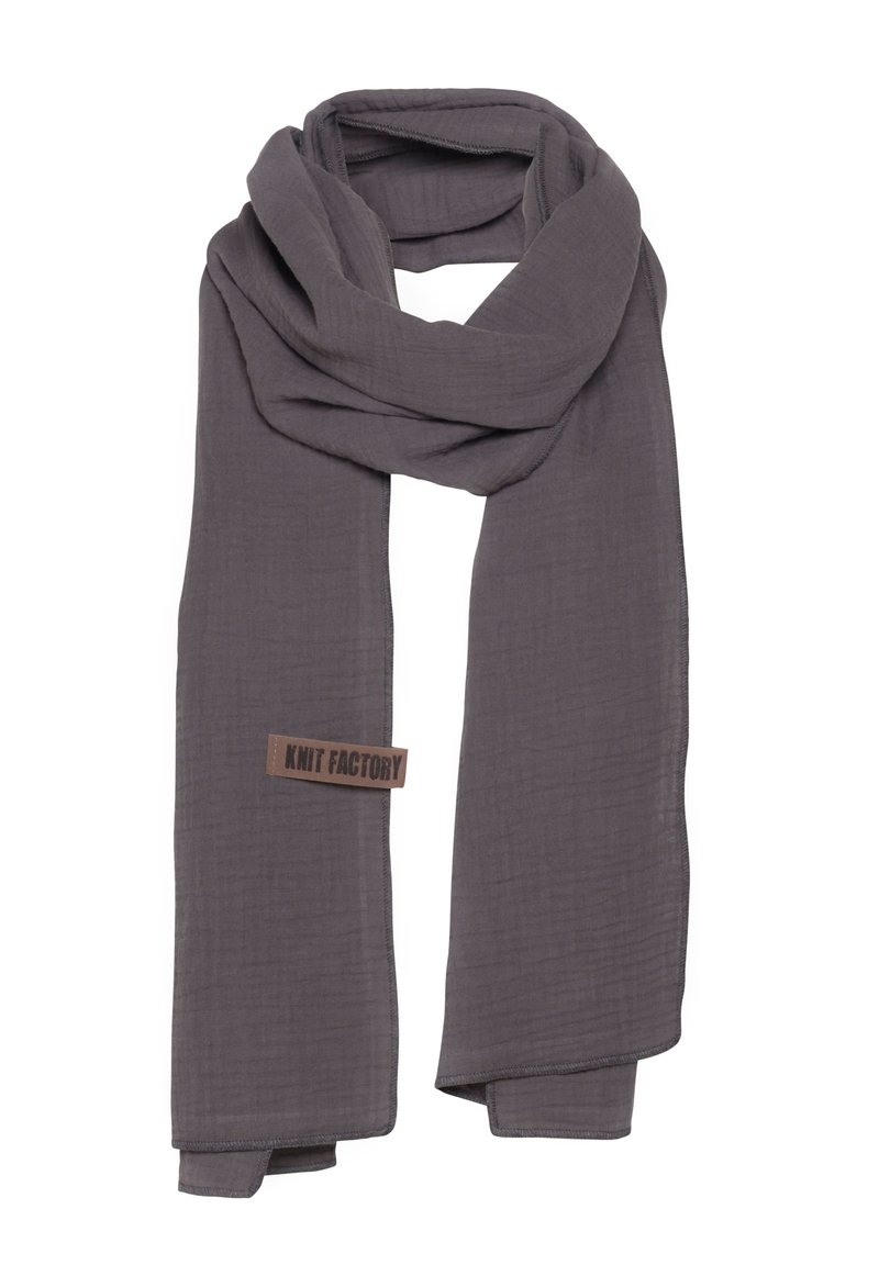 Knit Factory LIV - Sjaal - anthracite