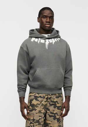 NECK LOGO - Mikina s kapucňou - grey