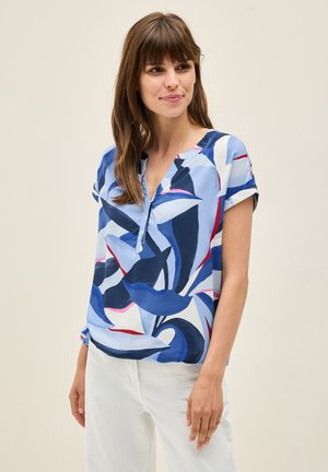 Cecil GEMUSTERTES - T-shirt con stampa - blau