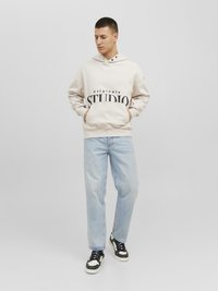 Jack & Jones JORVESTERBRO BACK HOOD - Sweatshirt - moonbeam