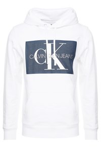 Calvin Klein Jeans Felpa con cappuccio - white