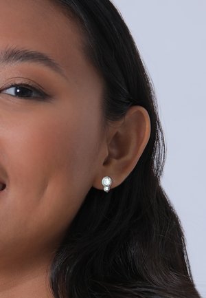 ELEGANT ROUND - Earrings - silberfarben