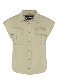 Skjortebluse - sage kaki