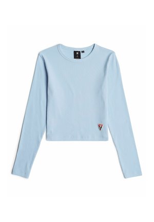 G-STAR LONG SLEEVE SLIM CROP - Langarmshirt - siali blue