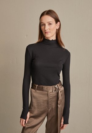 MOCK NECK - Hosszú ujjú felső - black