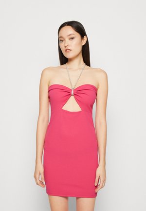WAL G. WINONA CUT OUT MINI - Φόρεμα από ζέρσεϊ - fuchsia