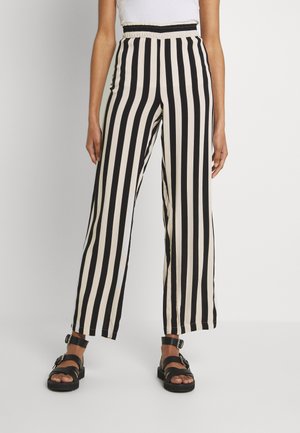 LIFE WIDE PANT - Pantalon classique - tapioca/black