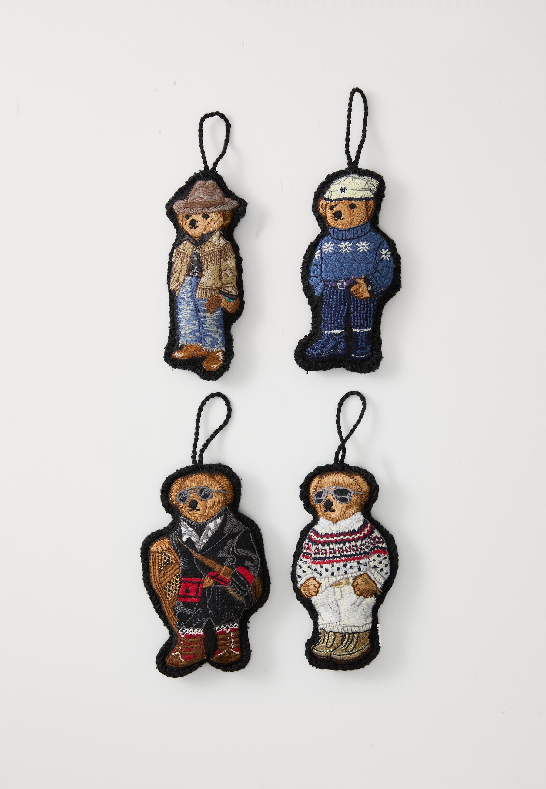 Polo Ralph Lauren BEAR ORNAMENT 4 PACK - Decoration - multi/black