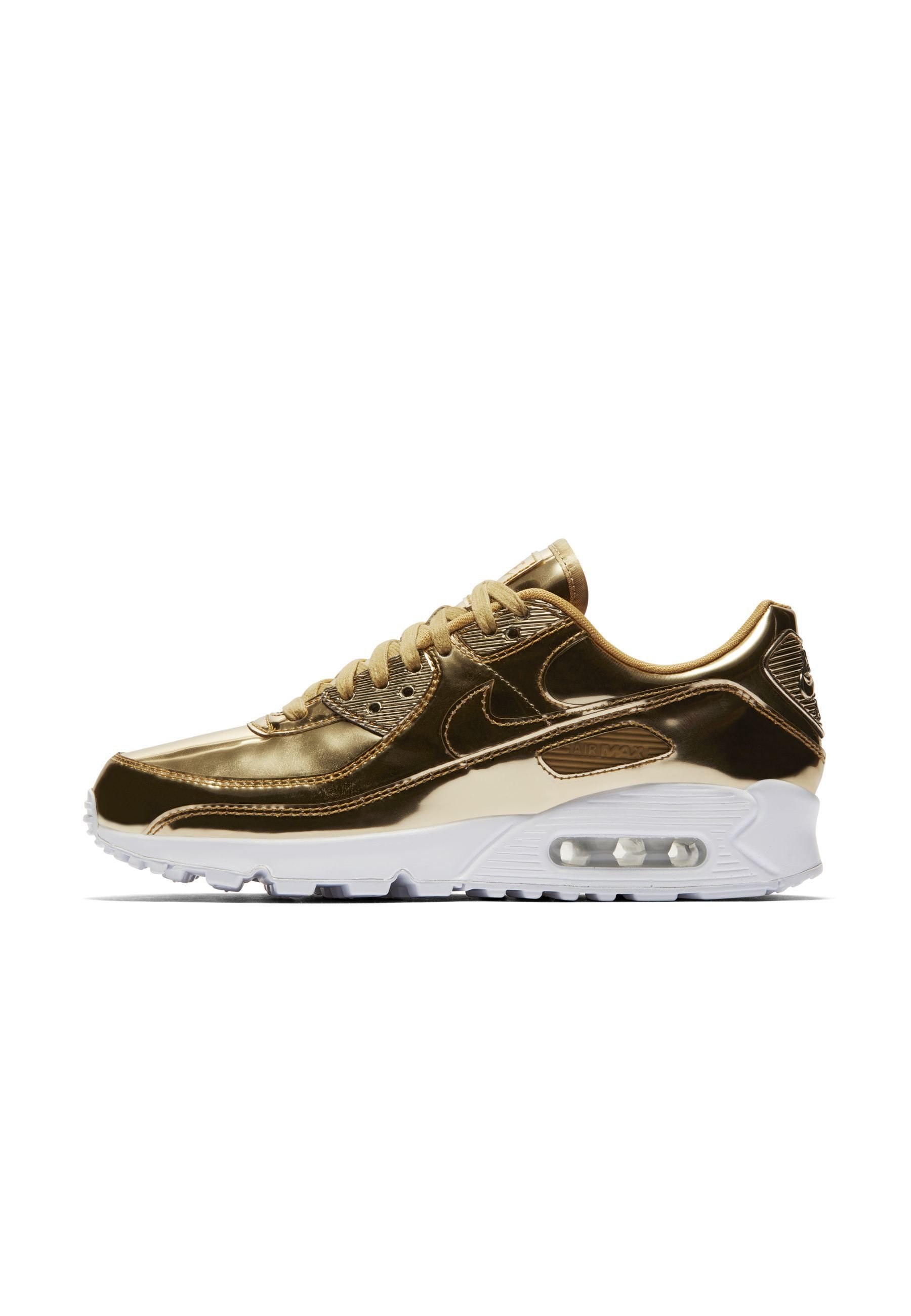 Nike Sportswear Nike Air Max 90 Sneaker Low Metallic Gold Club Gold White Metallic Gold Goldfarben Zalando De