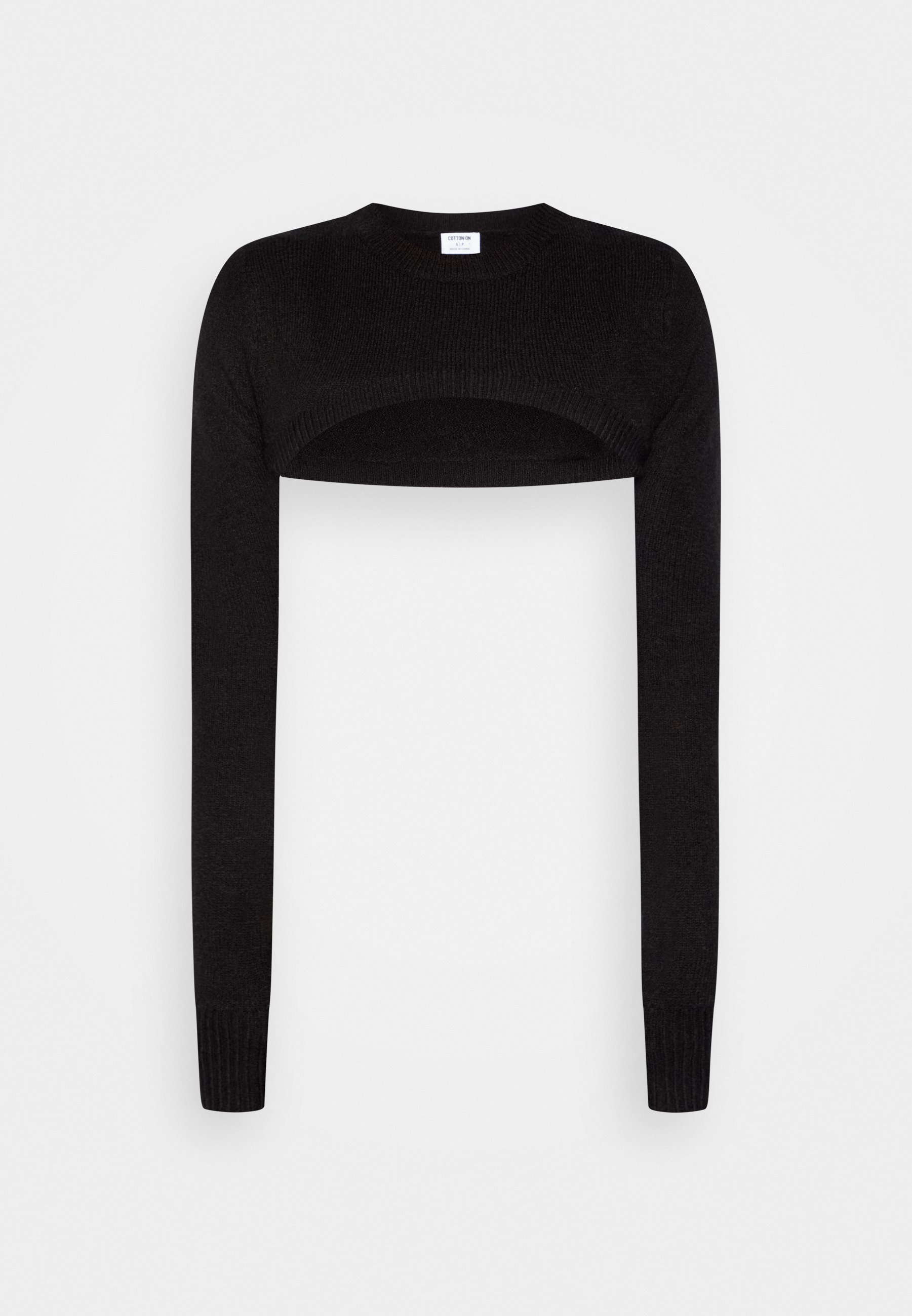 FLLUFFY SHRUG - Jumper - black 