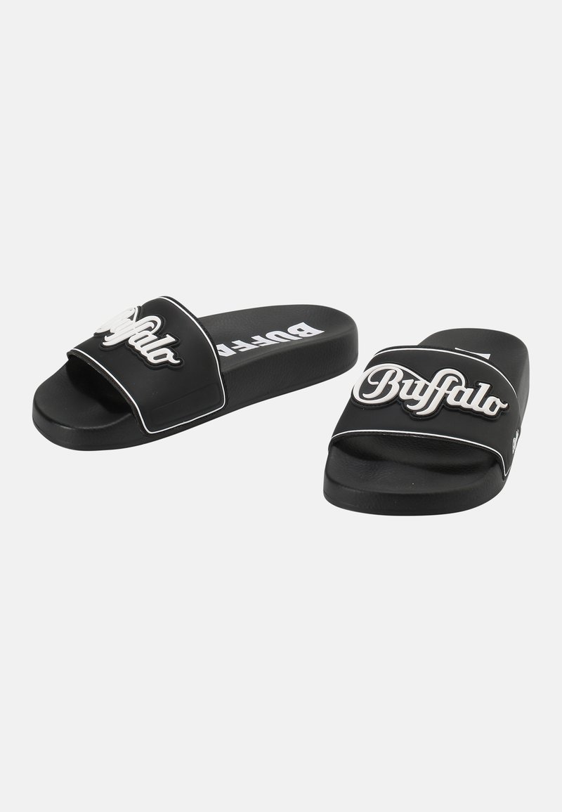 Damen Zehentrenner | Buffalo REES Badesandale black/schwarz - YO59108 Damen Zehentrenner | Buffalo REES Badesandale black/schwarz - YO59108