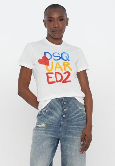 Dsquared2 JUST RIGHT TEE - T-shirt con stampa - white