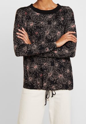 Langærmet T-shirt - black
