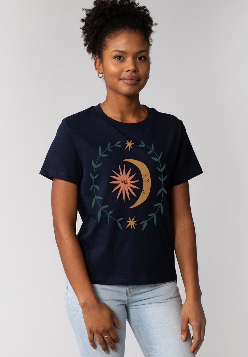 watapparel LOVE AND FLEX - T-shirt print - french navy