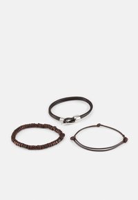Pier One SET - Montre - cognac/silver-coloured