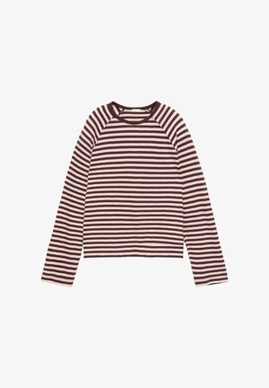 PULL&BEAR, STRIPED RAGLAN LONG SLEEVE - T-SHIRT - T-shirt à manches longues - striped