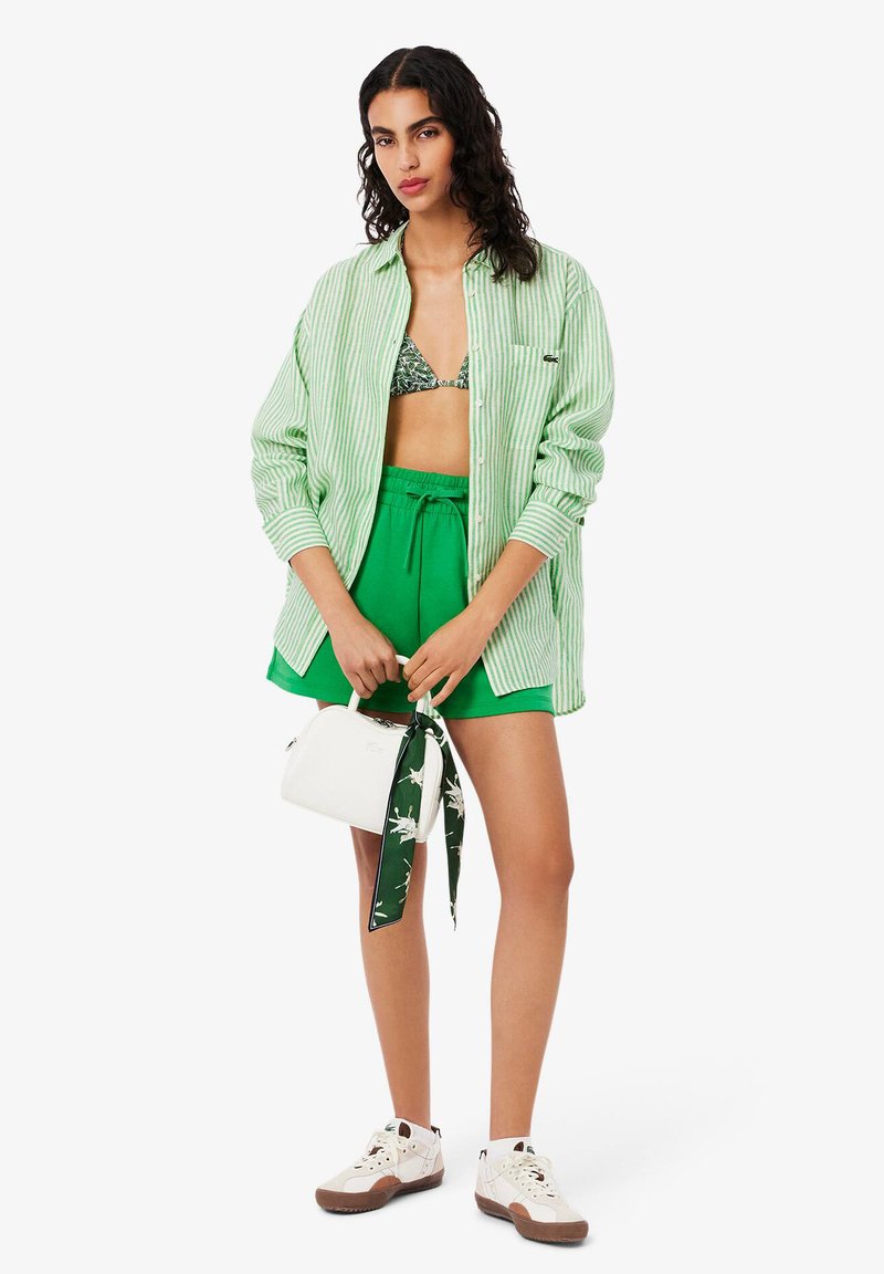 Lacoste Overhemdblouse lichtgroen