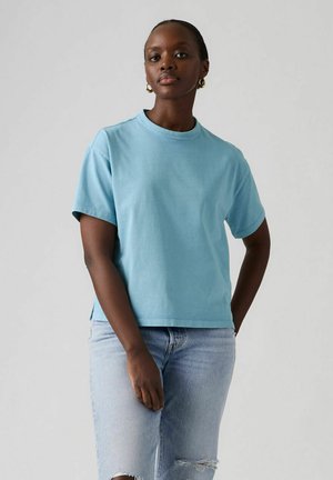 VINTAGE SS TEE CORA - T-Shirt basic - glacier lake garment dye - blue -