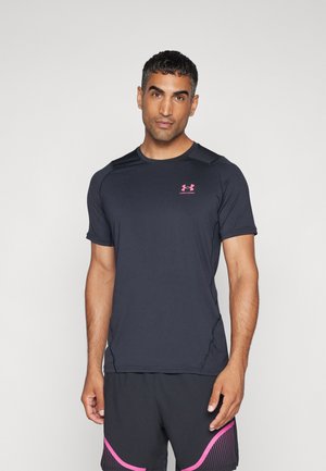Under Armour HG GRAPHIC  - Sport T-Shirt - black/astro pink