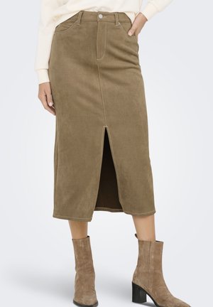 ONLSTINA LIFE MW PNT 2 - Falda de tubo - cocoa créme