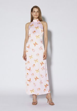 SOMETHINGNEW BUFFY HALTER OPEN BACK DRESS - Robe longue - lilac snow