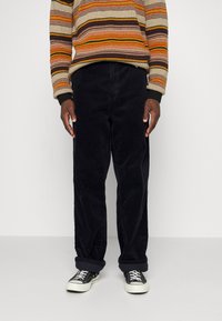 Carhartt WIP - SINGLE KNEE PANT COVENTRY  CORDUROY - Hlače - dark navy rinsed Minijatura 1