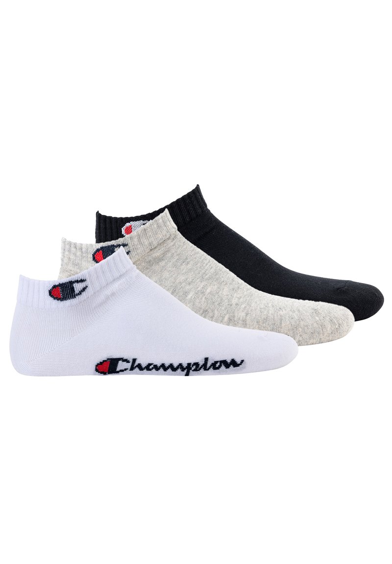 Champion UNISEX 3 PAAR - QUARTER BASIC - Socken - schwarz weiß grau