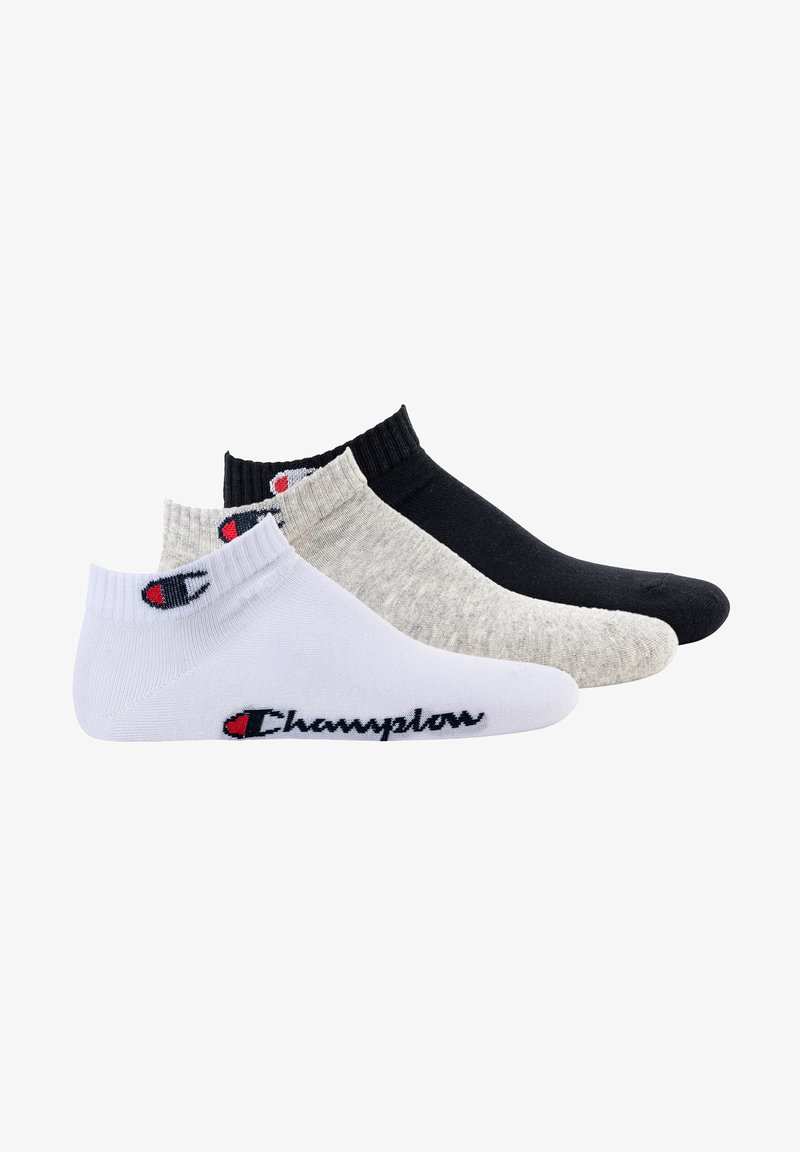 Champion UNISEX 3 PAAR - QUARTER BASIC - Socken - schwarz weiß grau