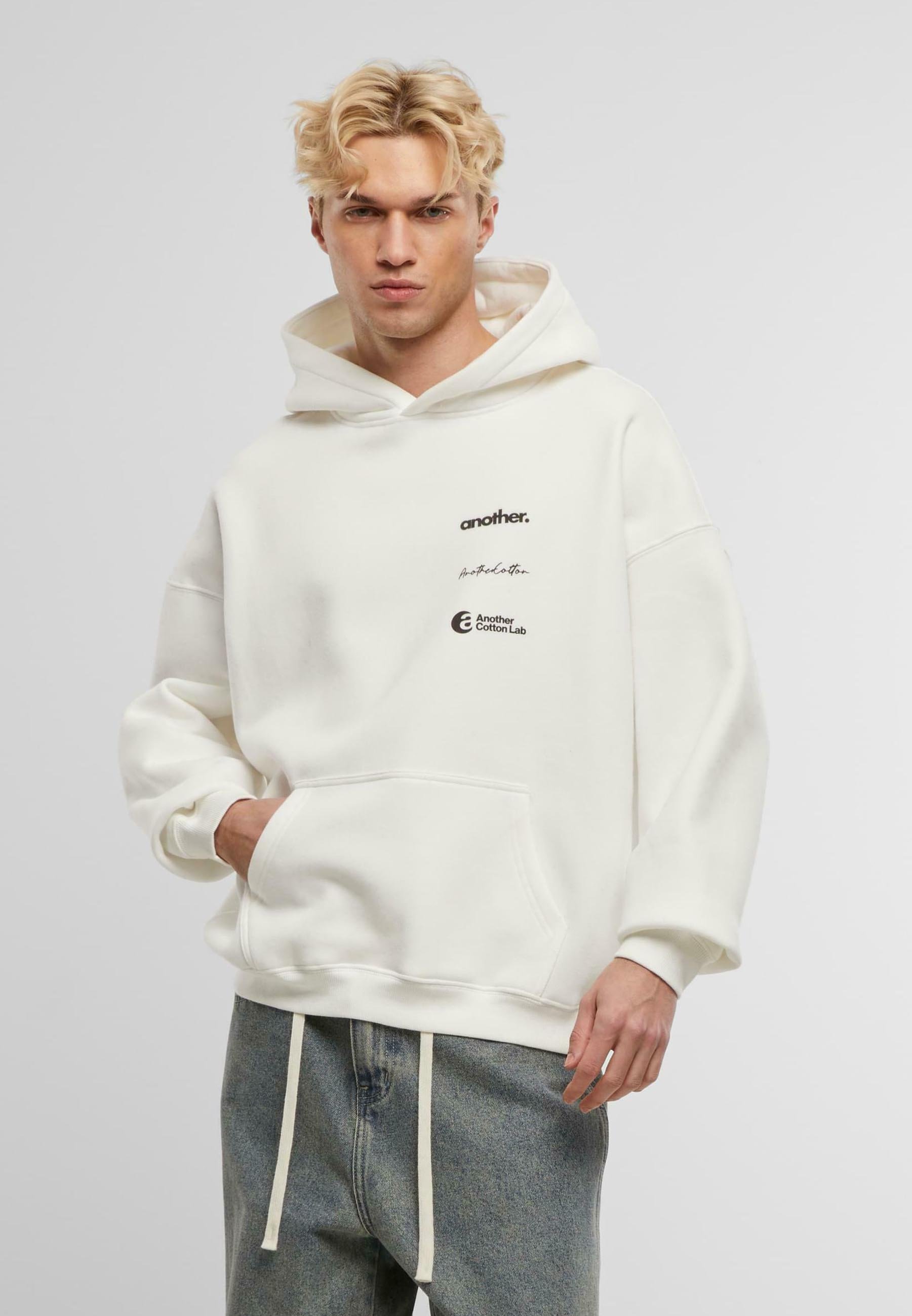 iirot イロットPadded Hoodie white UABY バラクラバ Half zip print pullover｜【公式】ROGER AND RAW通販サイト