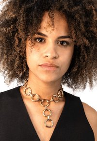 bangle up COLLIER EYELET - BLANC SABLE - Collier - gold coloured