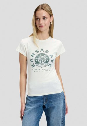 Lee, LEE T-SHIRT RECORD - T-Shirt print - weiss
