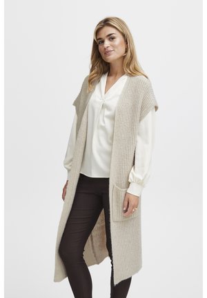 BEVERLY - Cardigan - limestone melange