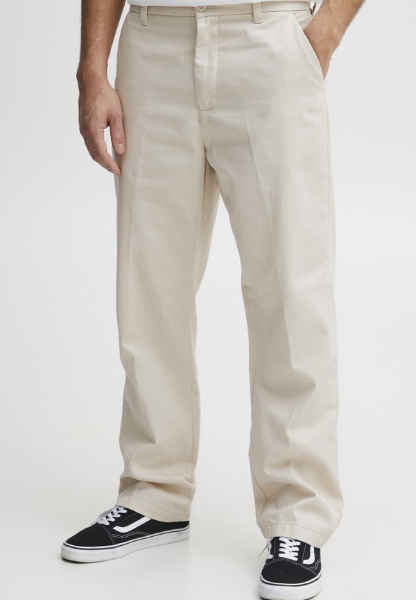 SDALANN STRAIGHT FIT - Trousers - oatmeal