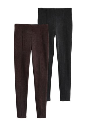 Next 2 PACK - Leggingek - Nadrágok - black brown
