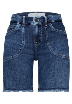 Street One Studio, STRAIGHT LEG JEANSSHORTS IM CASUAL FIT - Short en jean - dark blue wash