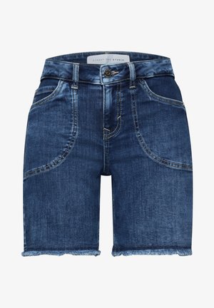 Street One Studio, STRAIGHT LEG JEANSSHORTS IM CASUAL FIT - Short en jean - dark blue wash