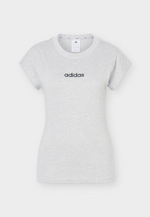 adidas Sportswear, ESSENTIALS LINEAR - Lihtne T-särk - medium grey heather/black
