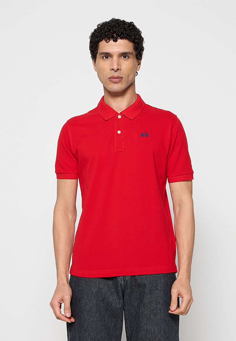 LA MARTINA Poloshirt donkerrood