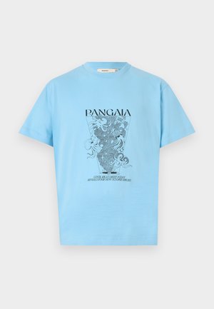 PANGAIA MIDWEIGHT HOPE NEW OCTOPUS UNISEX - Print T-shirt - celestial blue