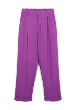 TASCHE ALLA FRANCESE MISTO - Stoffhose - ciclamino