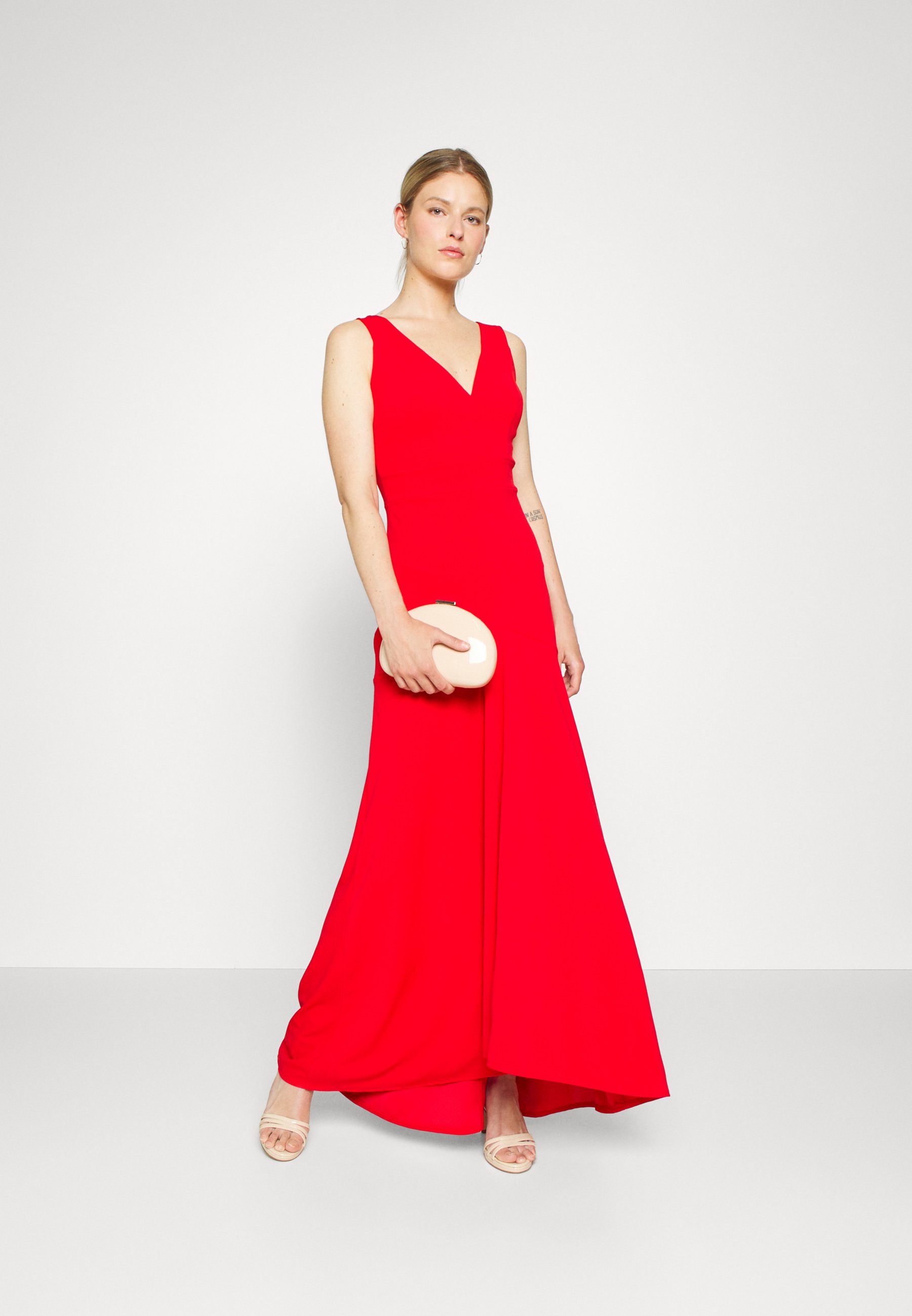 WGXZL WEDDING - ANNA V NECK MAXI DRESS 