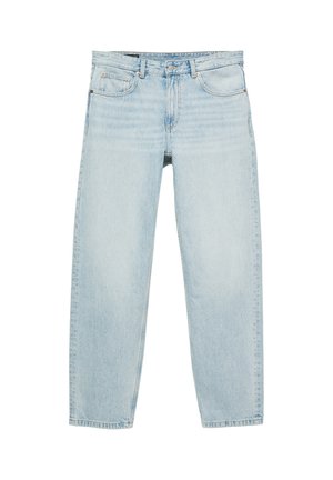 PULL&BEAR, STRAIGHT-FIT DENIM TROUSERS - DENIM TROUSERS - Jean droit - light-blue denim