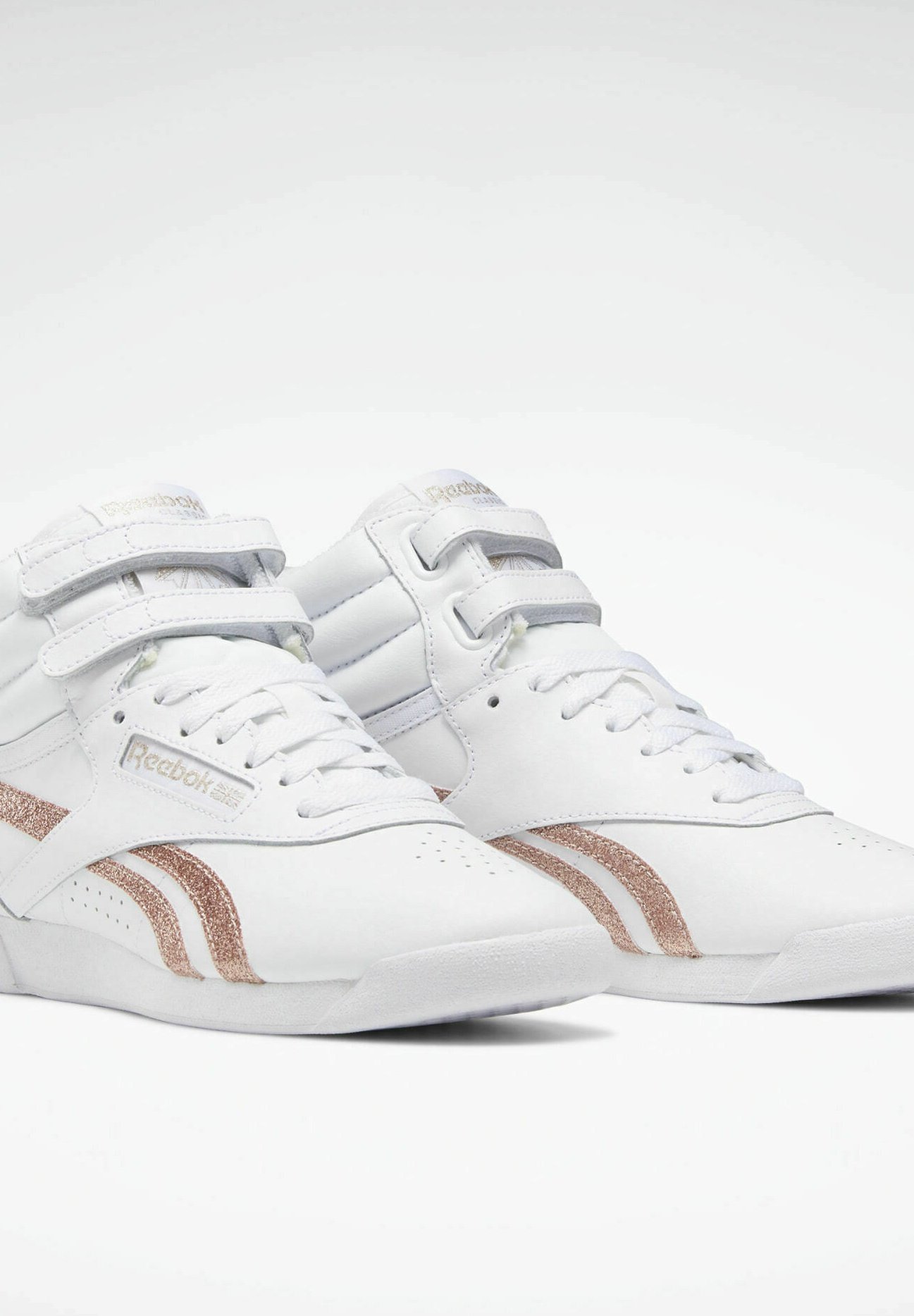 reebok white rose gold