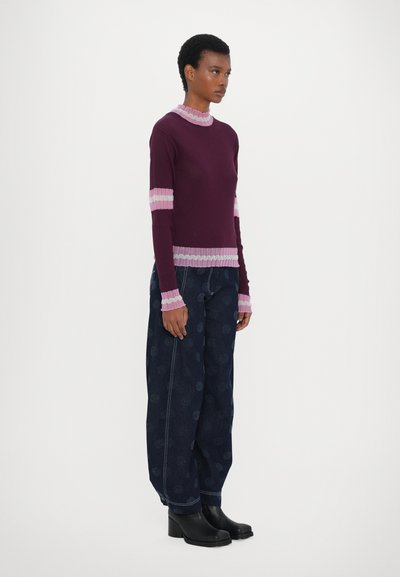 Henrik Vibskov AJOUR TURTLENECK - Neule - bordeaux ajour