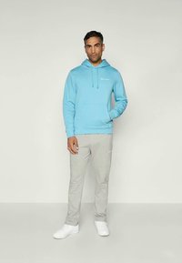 Champion ICONS CONTRAST HOODIE - Hanorac - blue