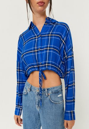 KARIERTES - Button-down blouse - blue