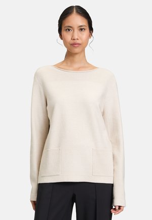 Betty Barclay MIT DETAILS - Strickpullover - light beige melange