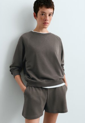 OYSHO, CREW NECK - Sweatshirt - dark grey