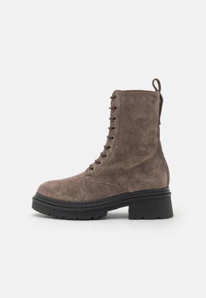 Marc O'Polo CAROL - Platform ankle boots - dark taupe